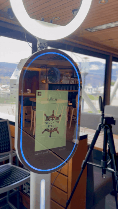 Sample of a Custom Welcome Screen for a High End Event